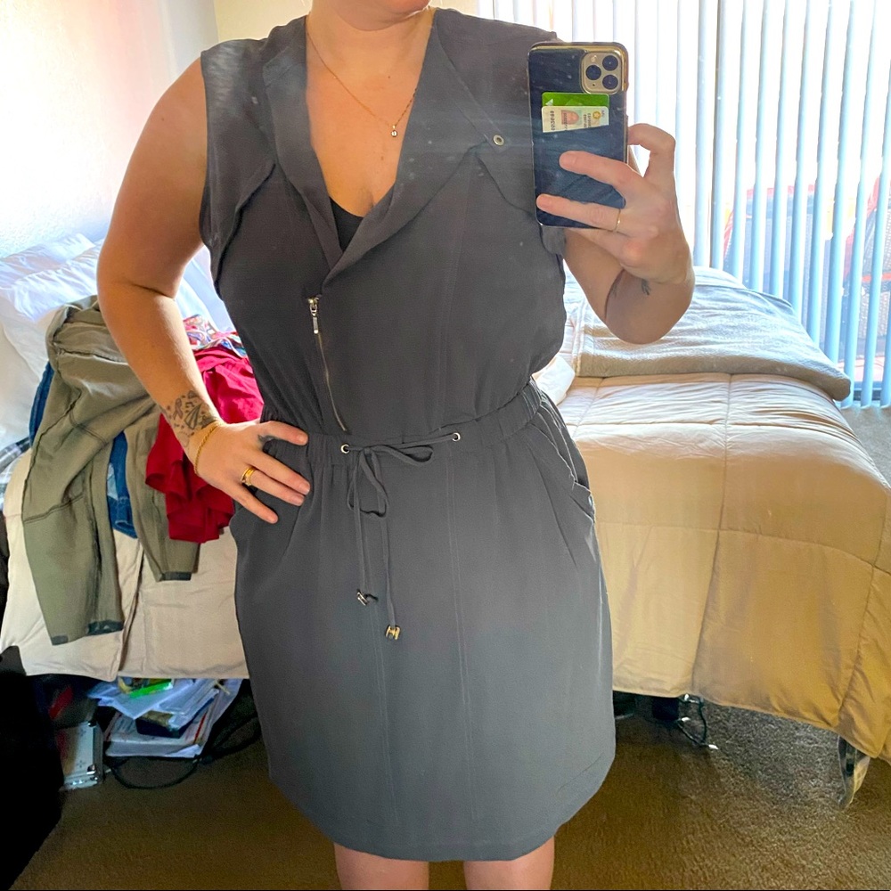 Grey gauze like dress